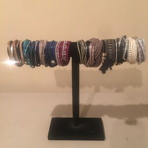 Assorted Wrap Intertwine Crystal leather Bracelets